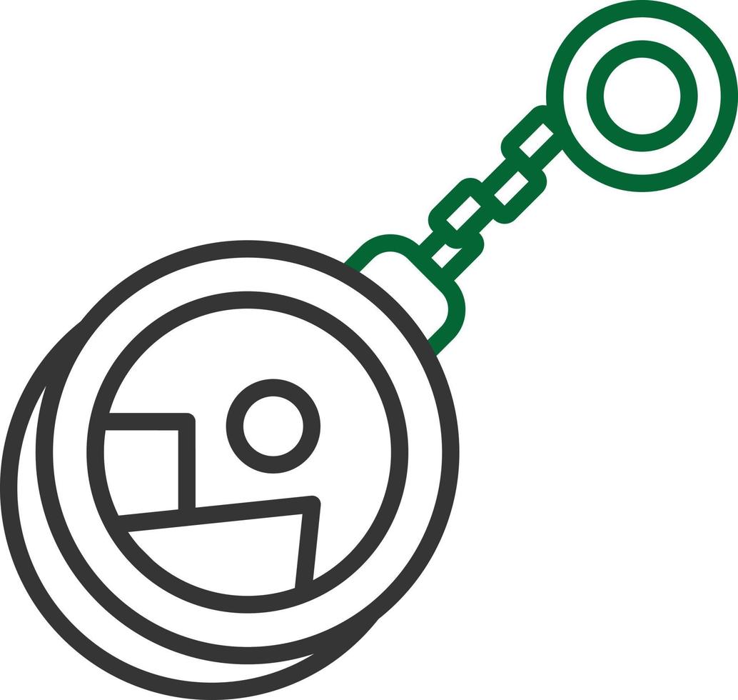 Keychain Line Two Color vector