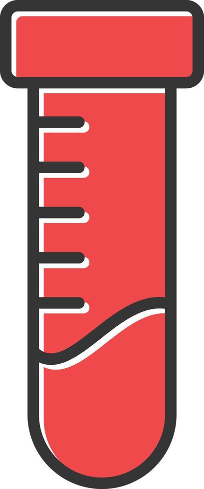 Test Tubes Filled Icon vector