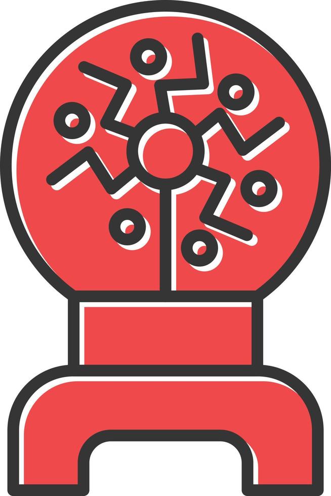 Plasma Filled Icon vector