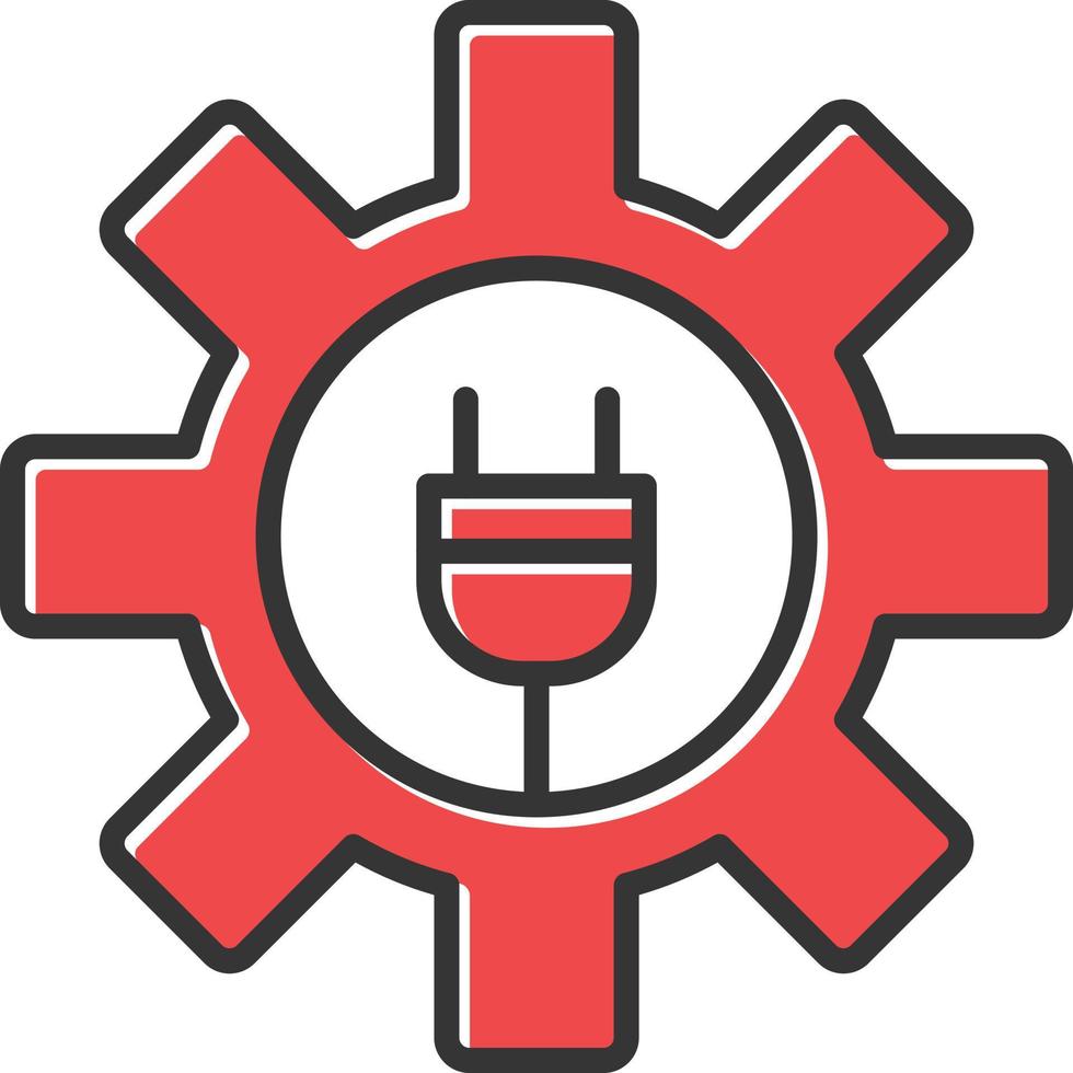 Gear Filled Retro vector