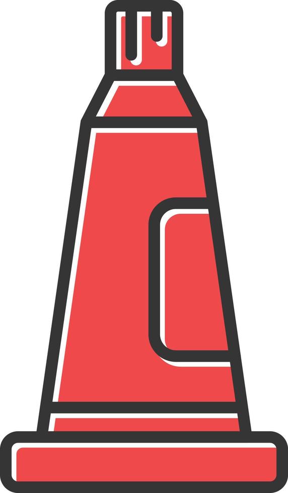 Toothpaste Filled Retro vector
