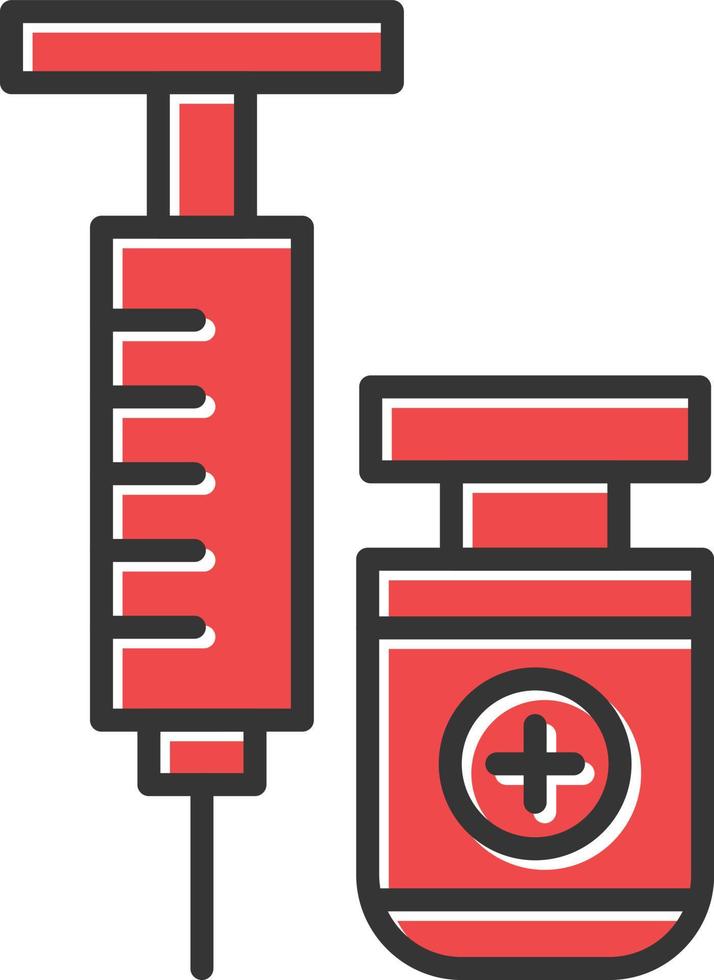 Vaccine Filled Icon vector