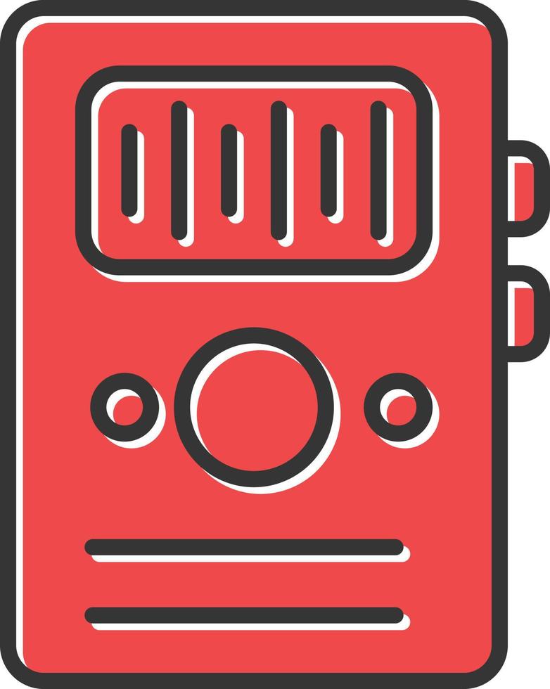 Dictaphone Filled Icon vector