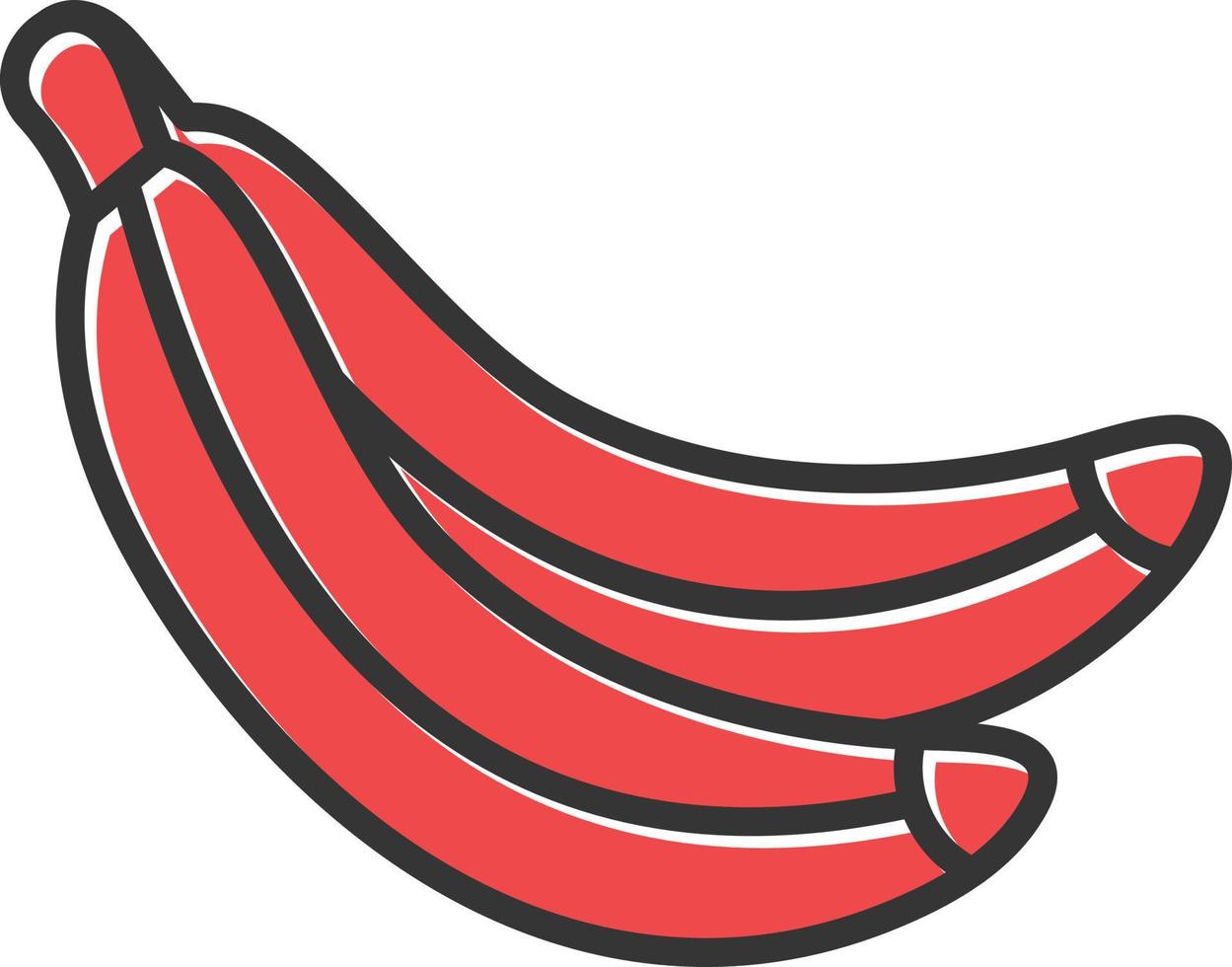 Banana Filled Icon vector