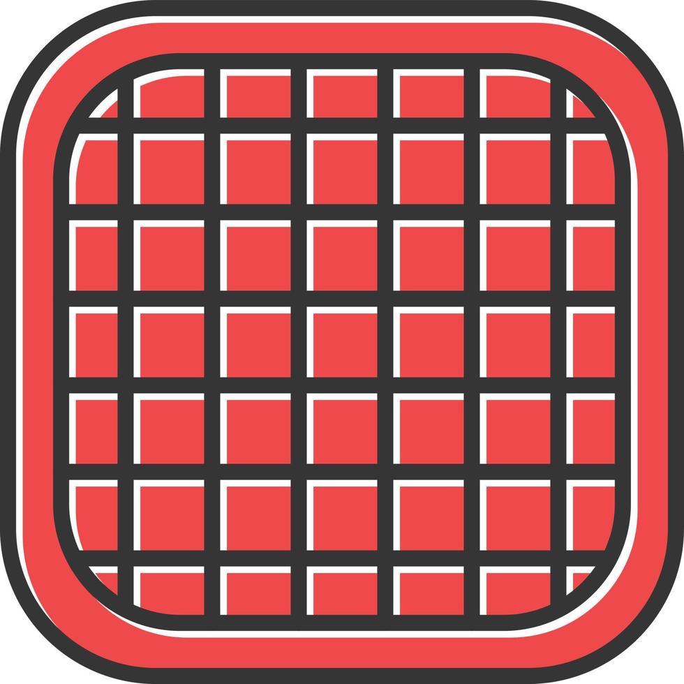 Waffle Filled Icon vector