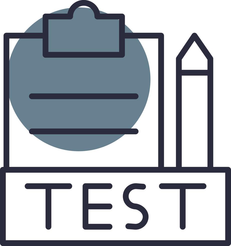 7 - Test Filled Retro vector