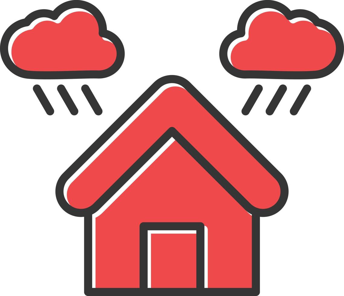 Shelter Filled Retro vector