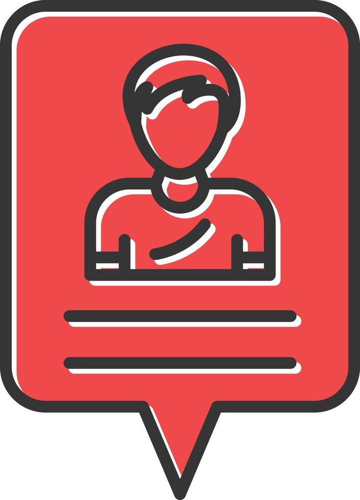 Follower Filled Retro vector