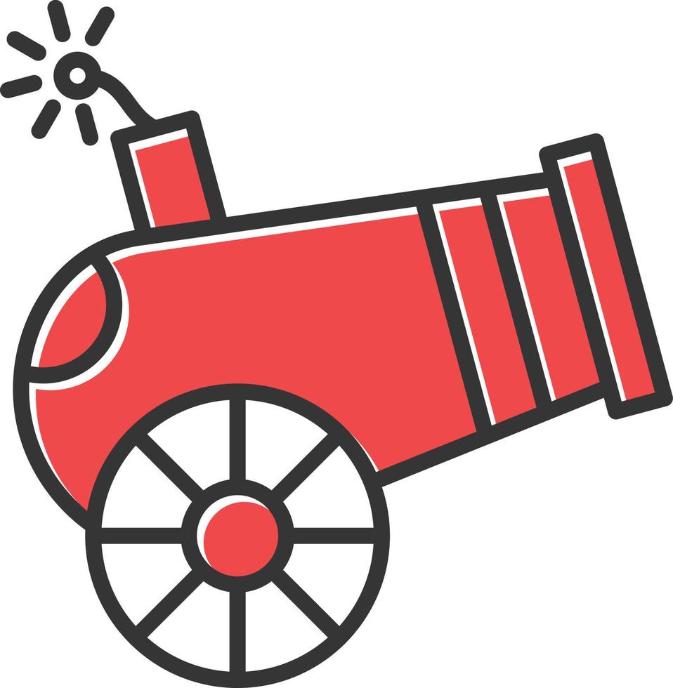 Cannon Filled Retro vector