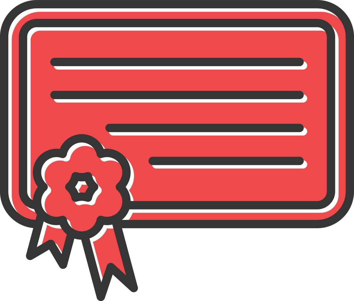 Digital Certificate Filled Retro vector