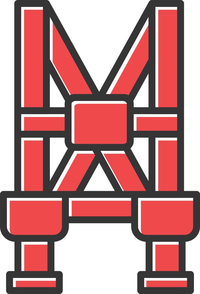 Harness Filled Retro vector