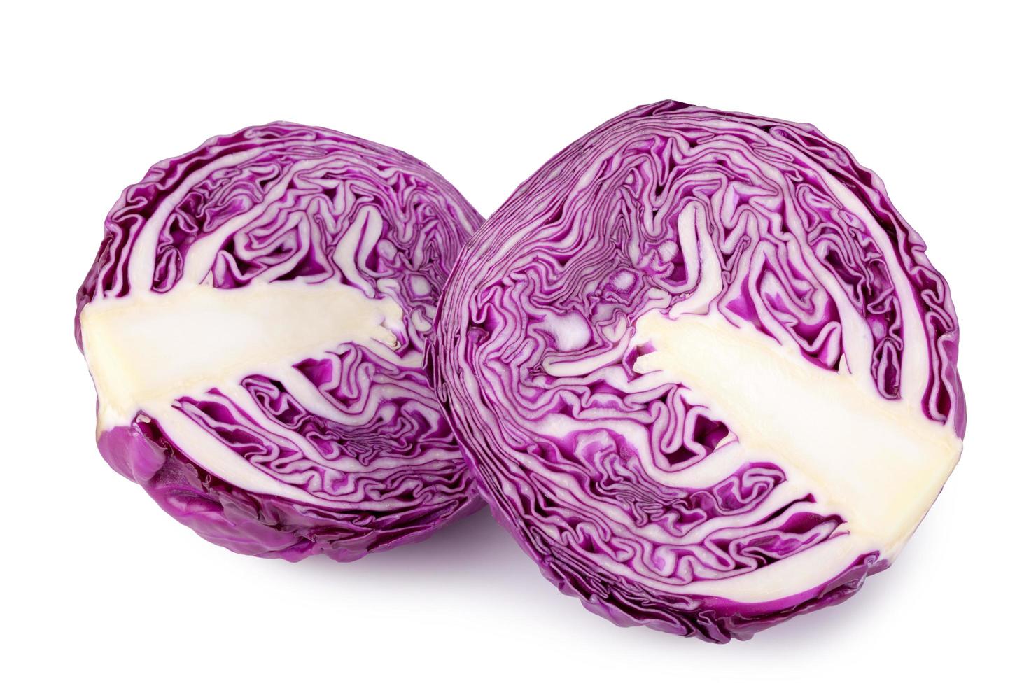 red cabbage on white photo