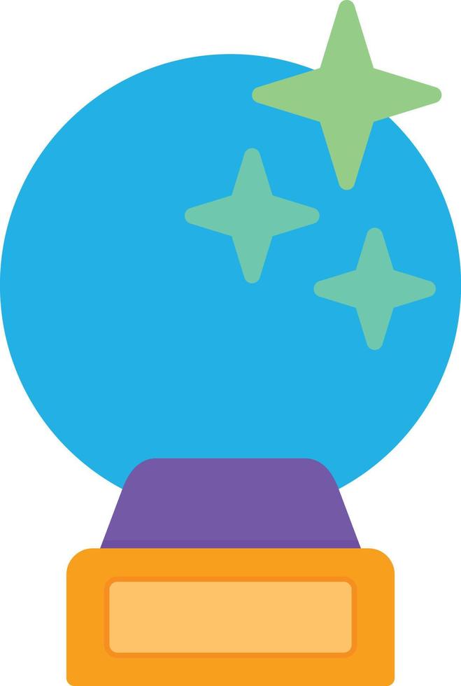 Crystal Ball Flat Icon vector