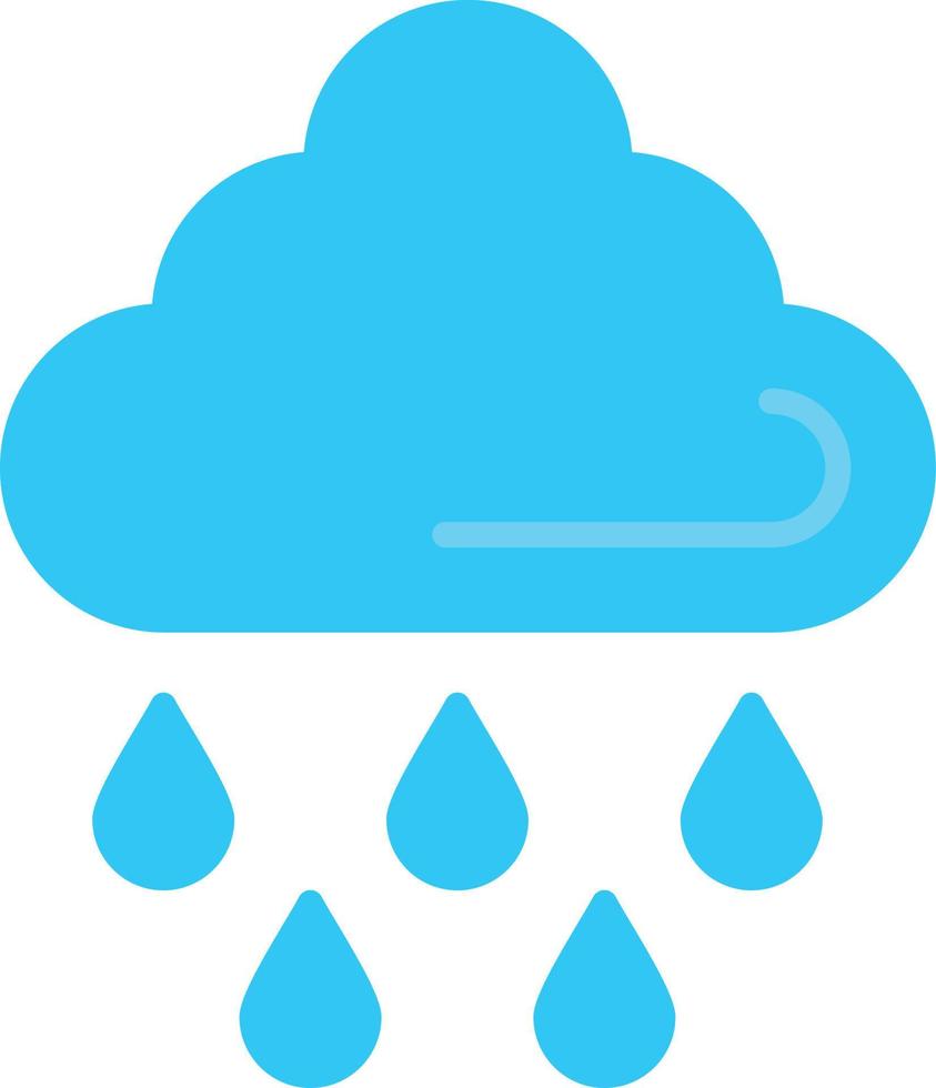 Rain Flat Icon vector