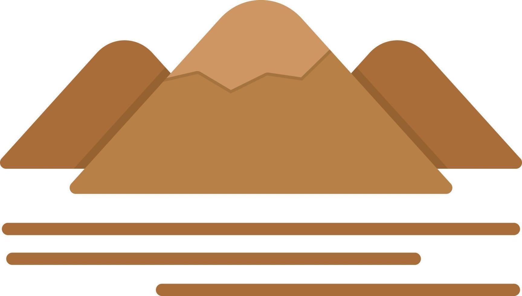 Mountain Flat Icon vector