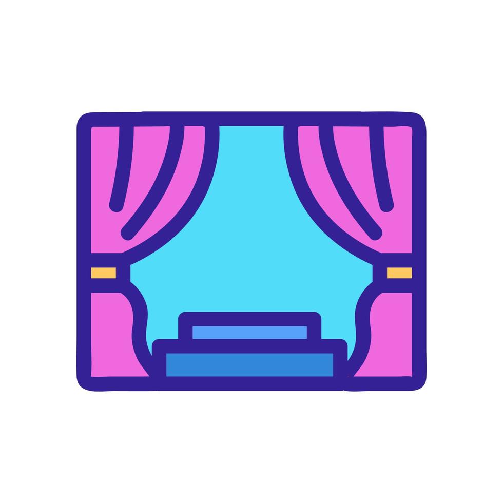 scene icon vector. Isolated contour symbol illustration vector