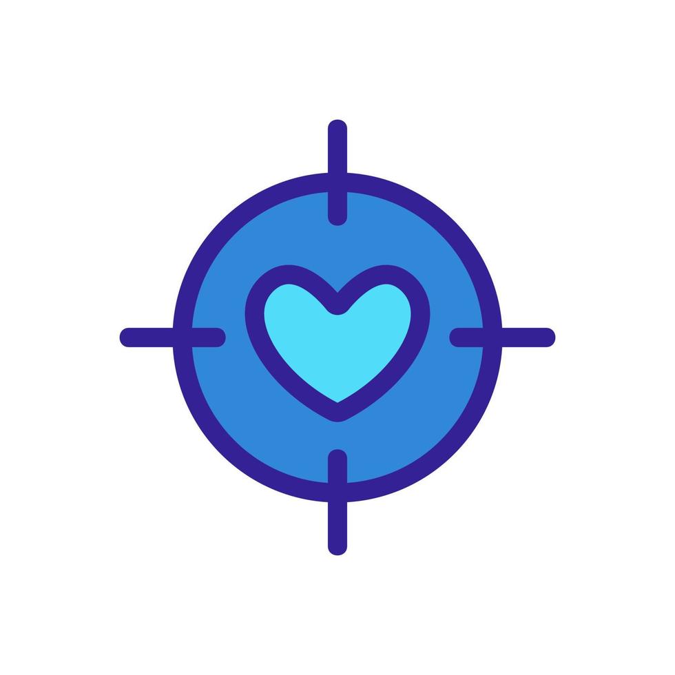 Target icon vector. Isolated contour symbol illustration vector