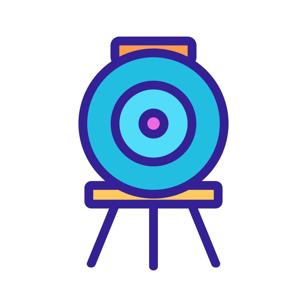 Target icon vector. Isolated contour symbol illustration vector
