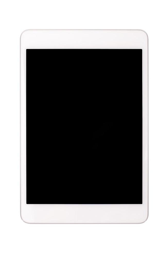Mobile phone or tablet with blank screen mockup photo