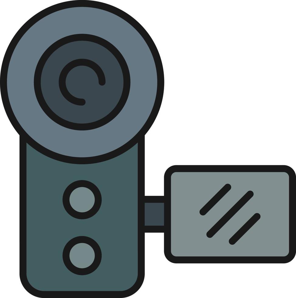 Camcorder Line Filled 9809557 Vector Art at Vecteezy