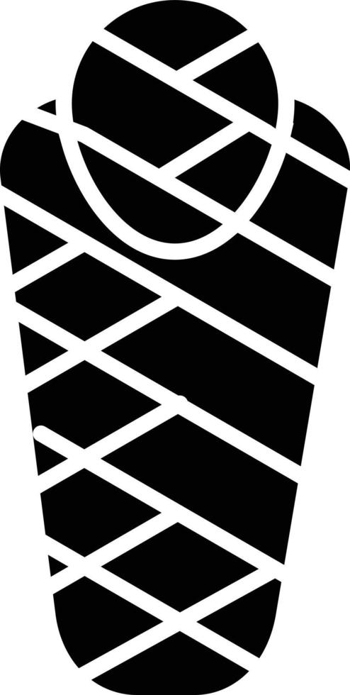 Mummy Glyph Icon vector