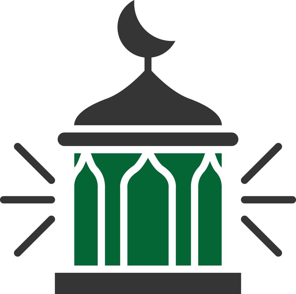 Adhan Glyph Two Color vector