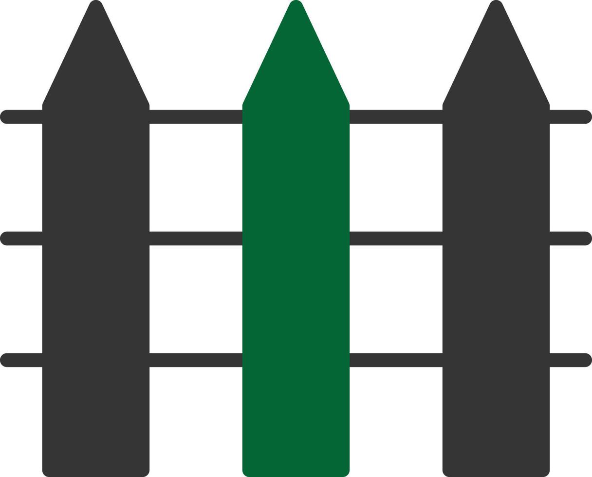 Fence Glyph Two Color vector