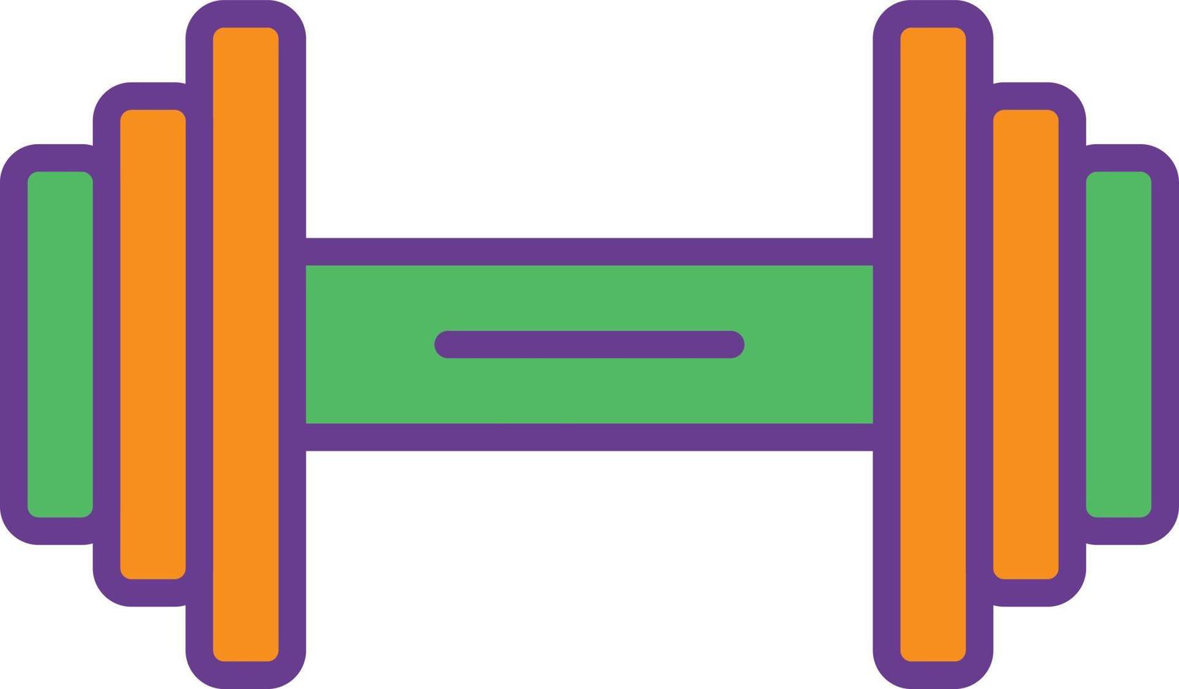 Dumble Line Filled Two Color vector