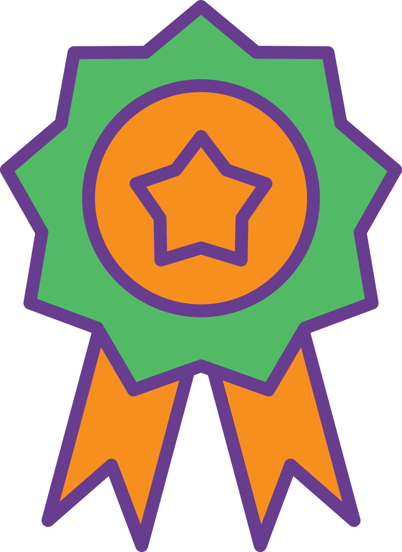 Badge Line Filled Two Color 9810131 Vector Art at Vecteezy