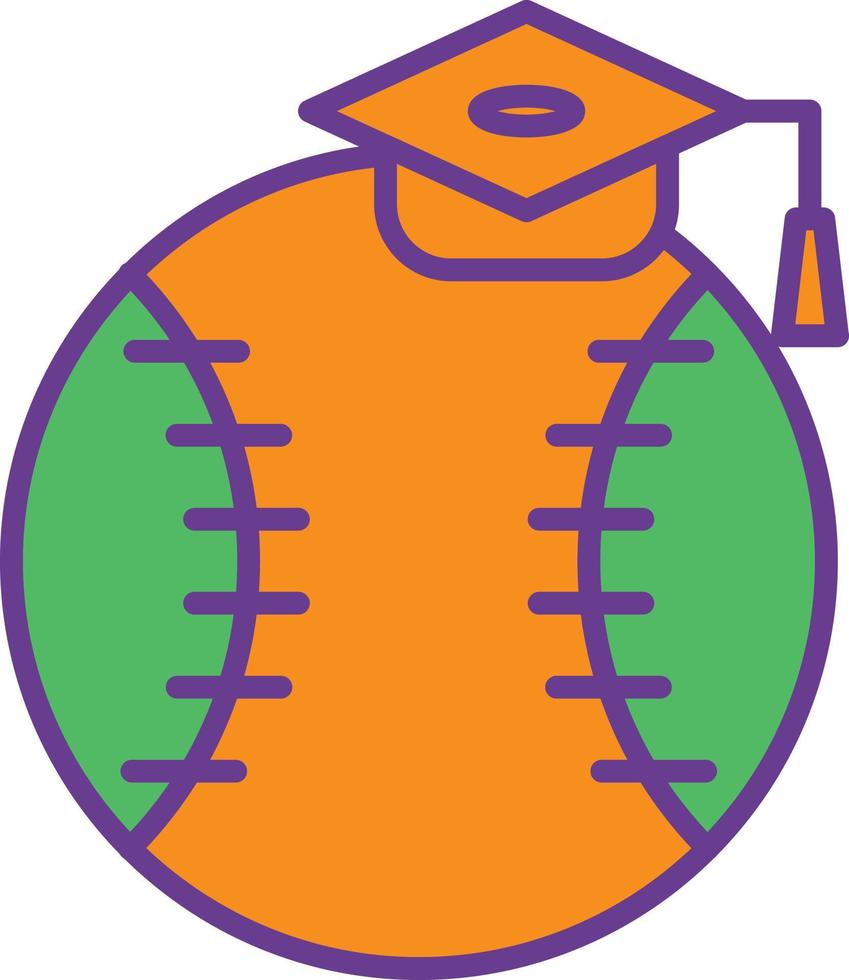 Sports Education Line Filled Two Color vector