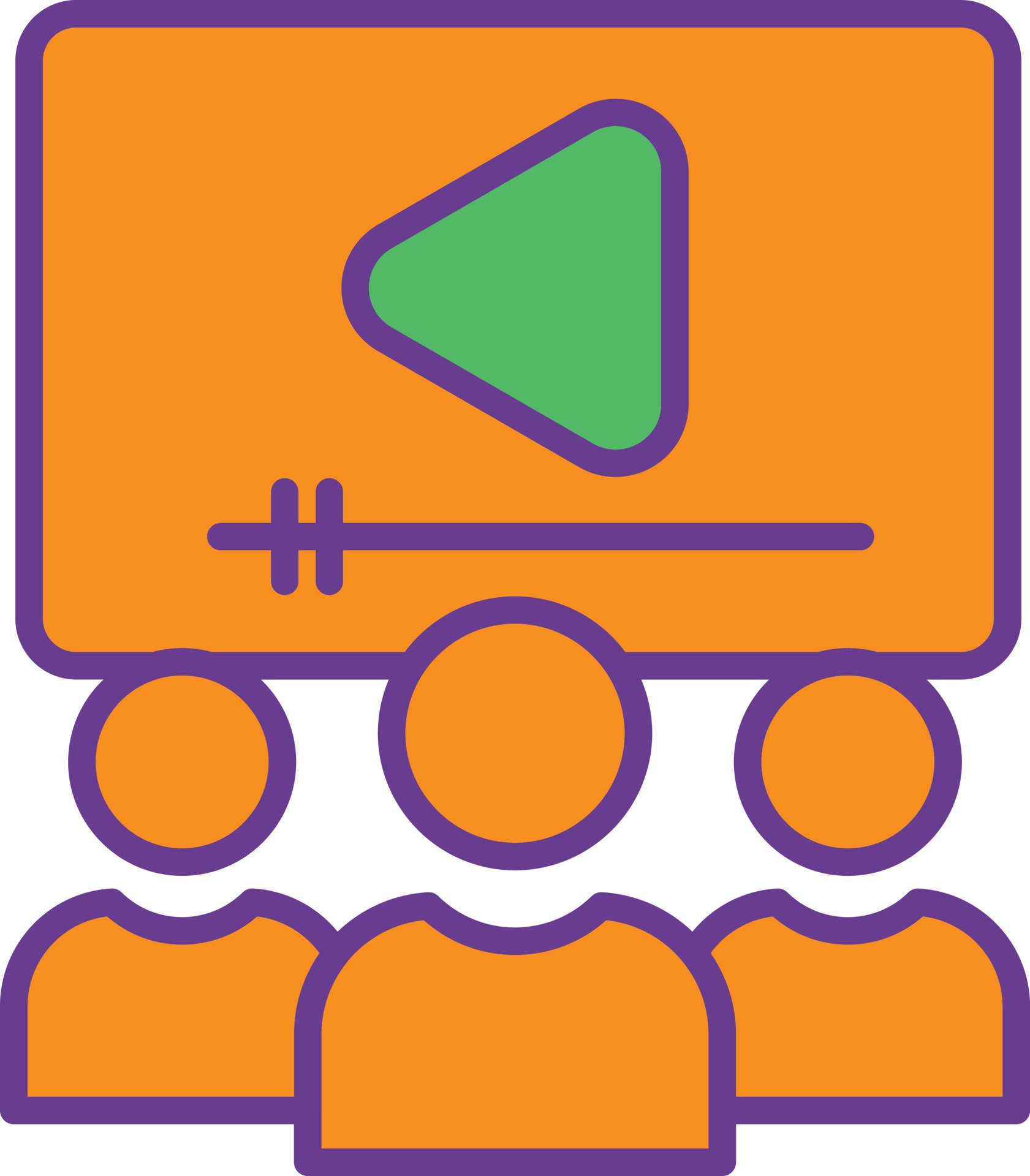 Webinar Line Filled Two Color 9810365 Vector Art at Vecteezy