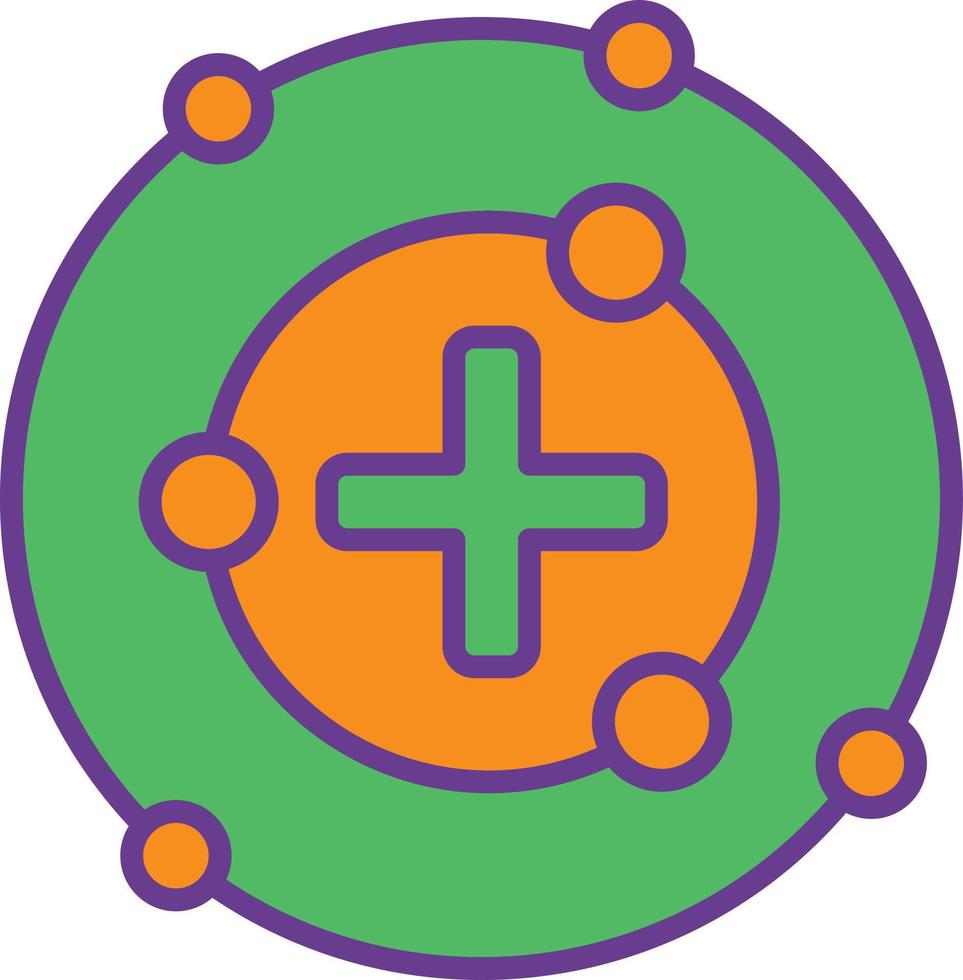 Proton Line Filled Two Color vector