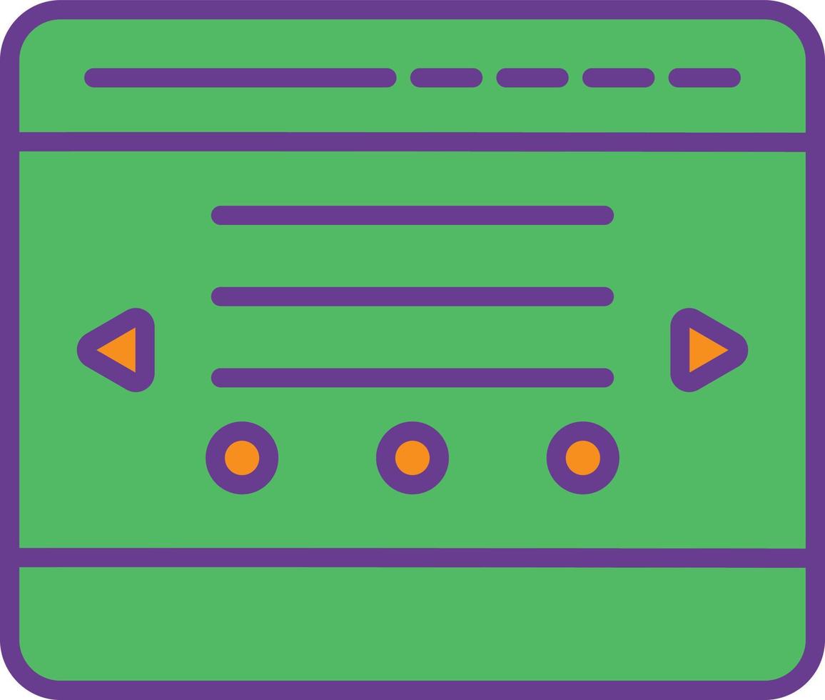 Window Page Line Filled Two Color vector