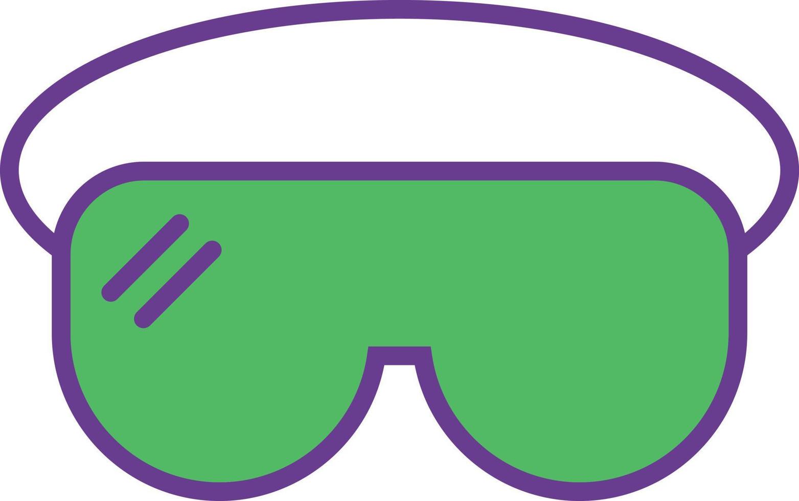 Lab Glasses Line Filled Two Color vector