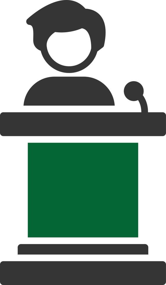 Speech Glyph Two Color vector