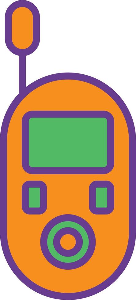 Baby Monitor Line Filled Two Color vector