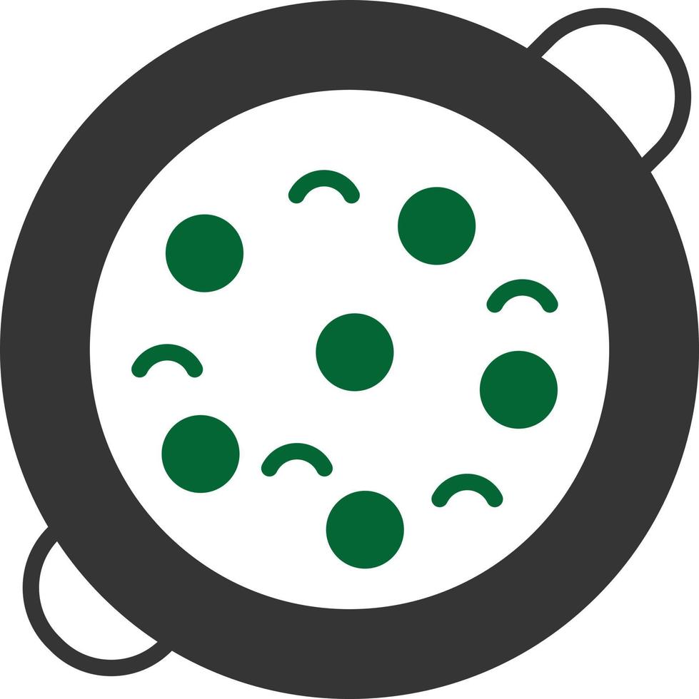 Paella Glyph Two Color vector