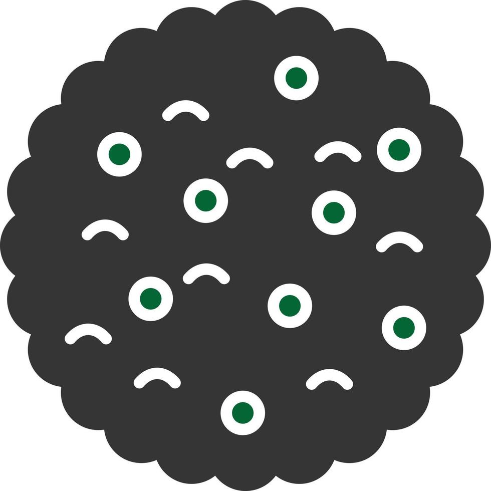 Biscuit Glyph Two Color vector