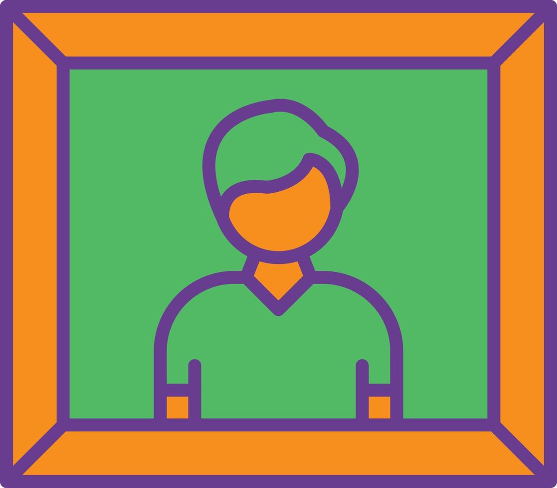 Picture Line Filled Two Color vector