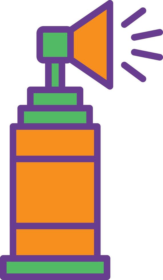 Air Horn Line Filled Two Color vector