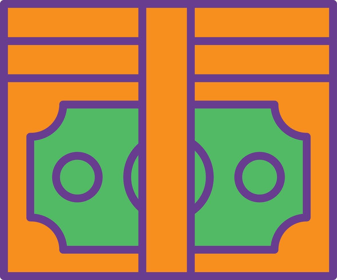 Salary Line Filled Two Color vector