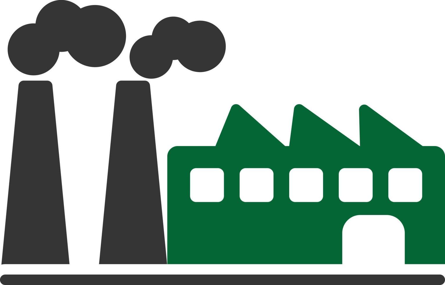 Factory Glyph Two Color vector