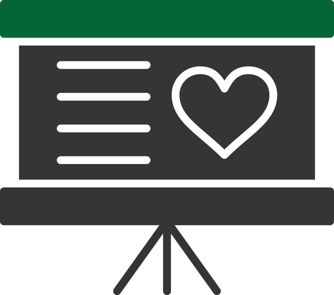 Teaching Glyph Two Color vector
