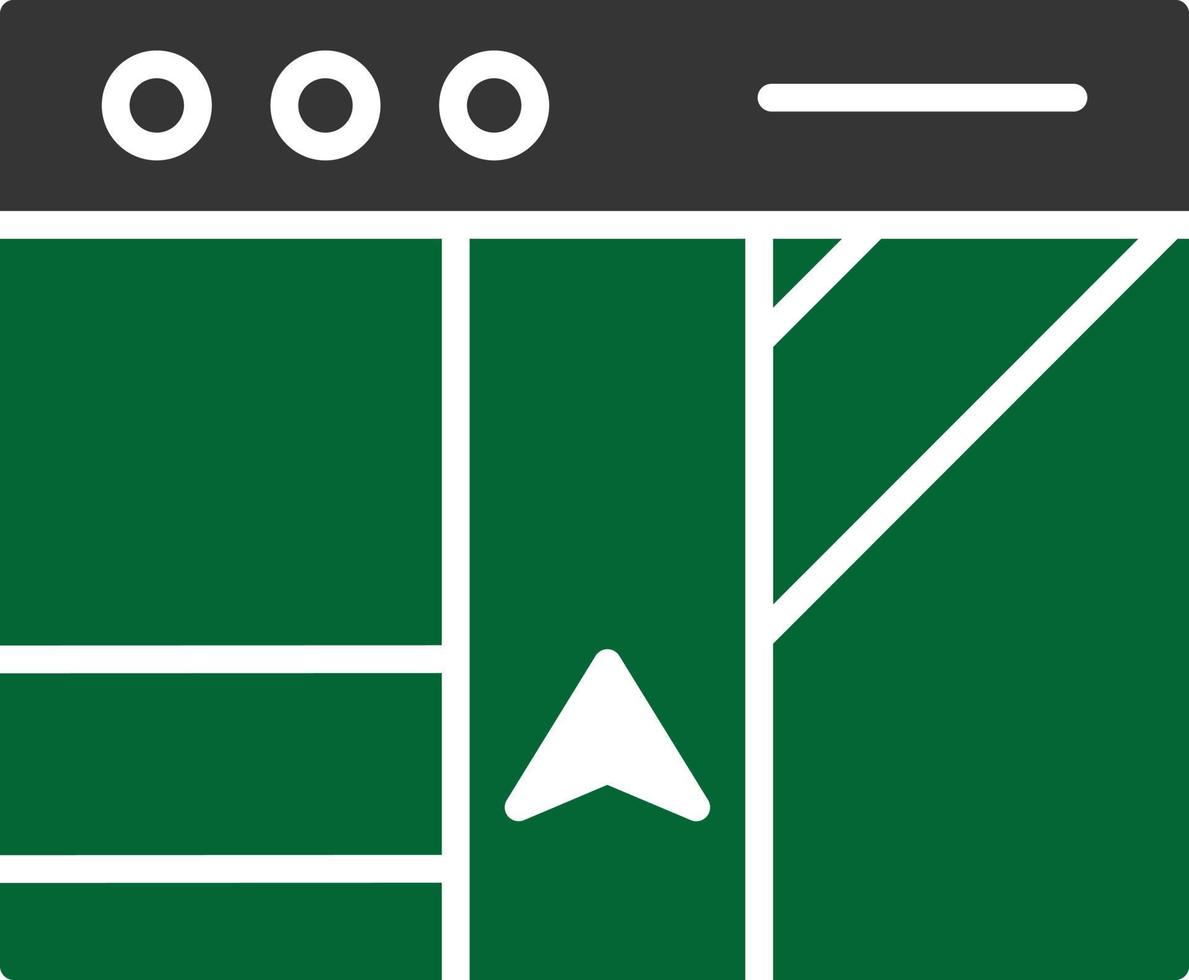 Map Glyph Two Color vector