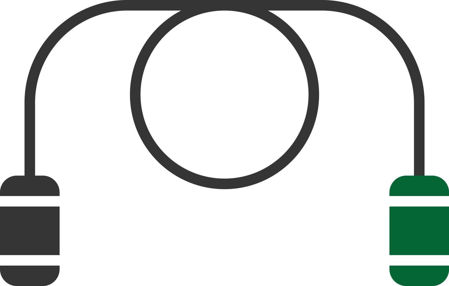 Jumping Rope Glyph Two Color vector
