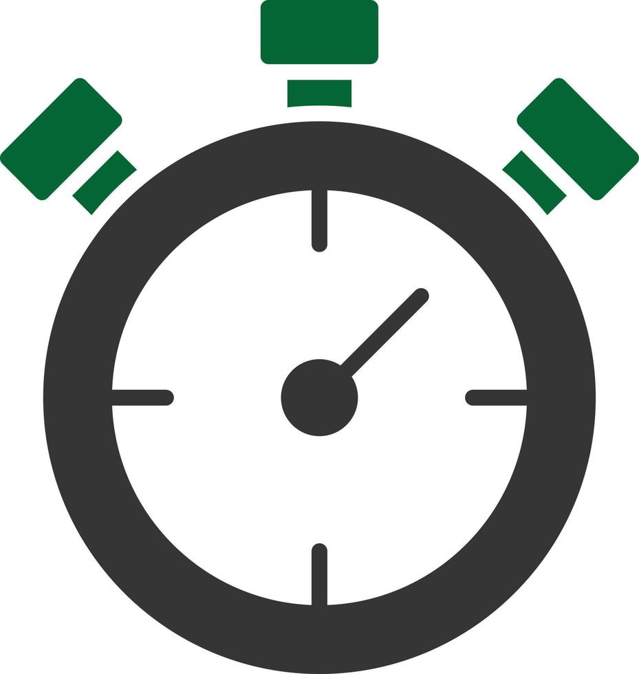 Chronometer Glyph Two Color vector