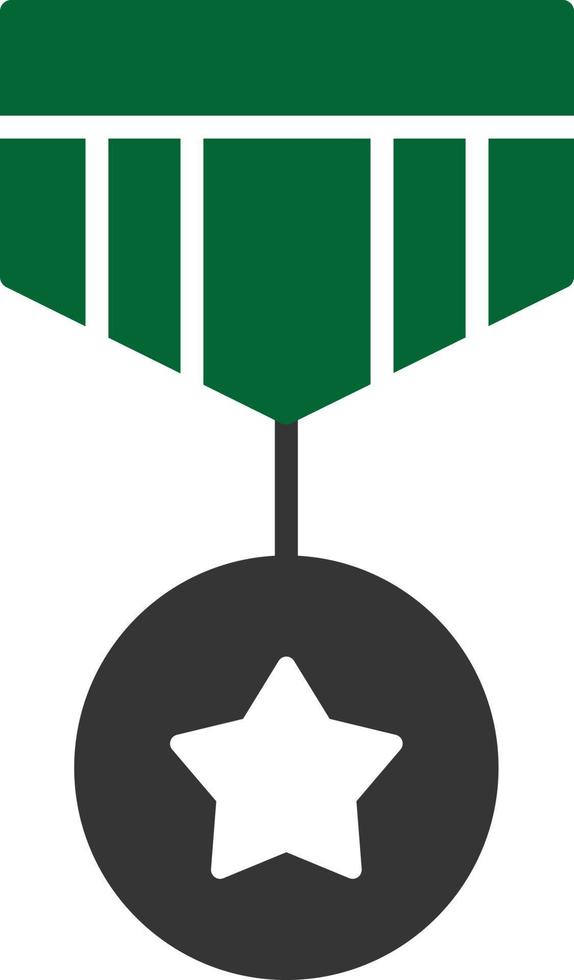 Medal Glyph Two Color vector