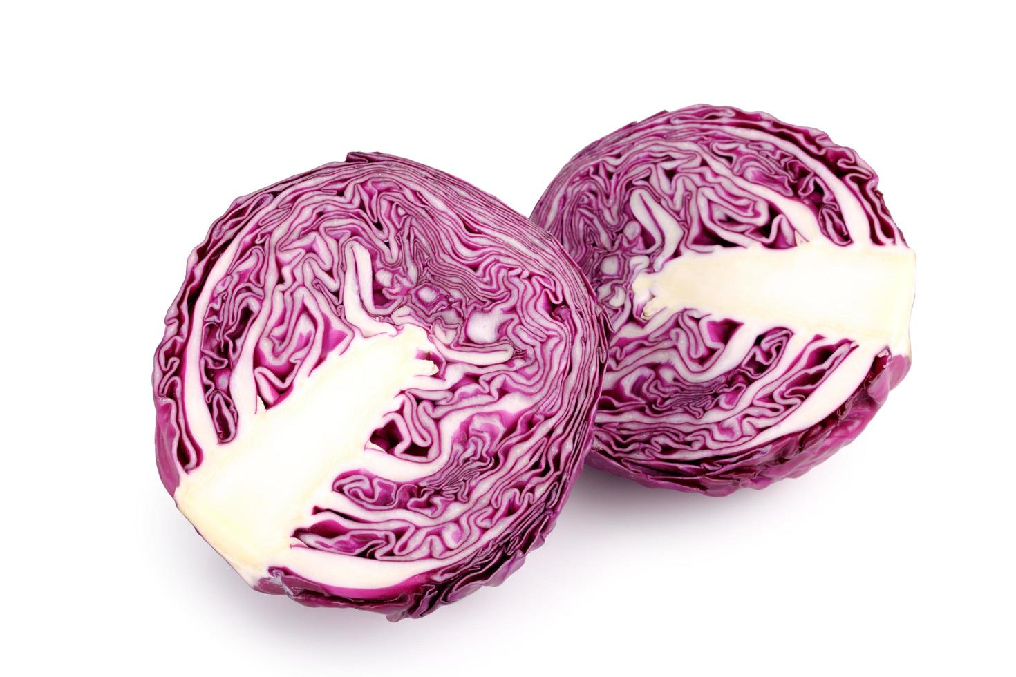 red cabbage on white photo