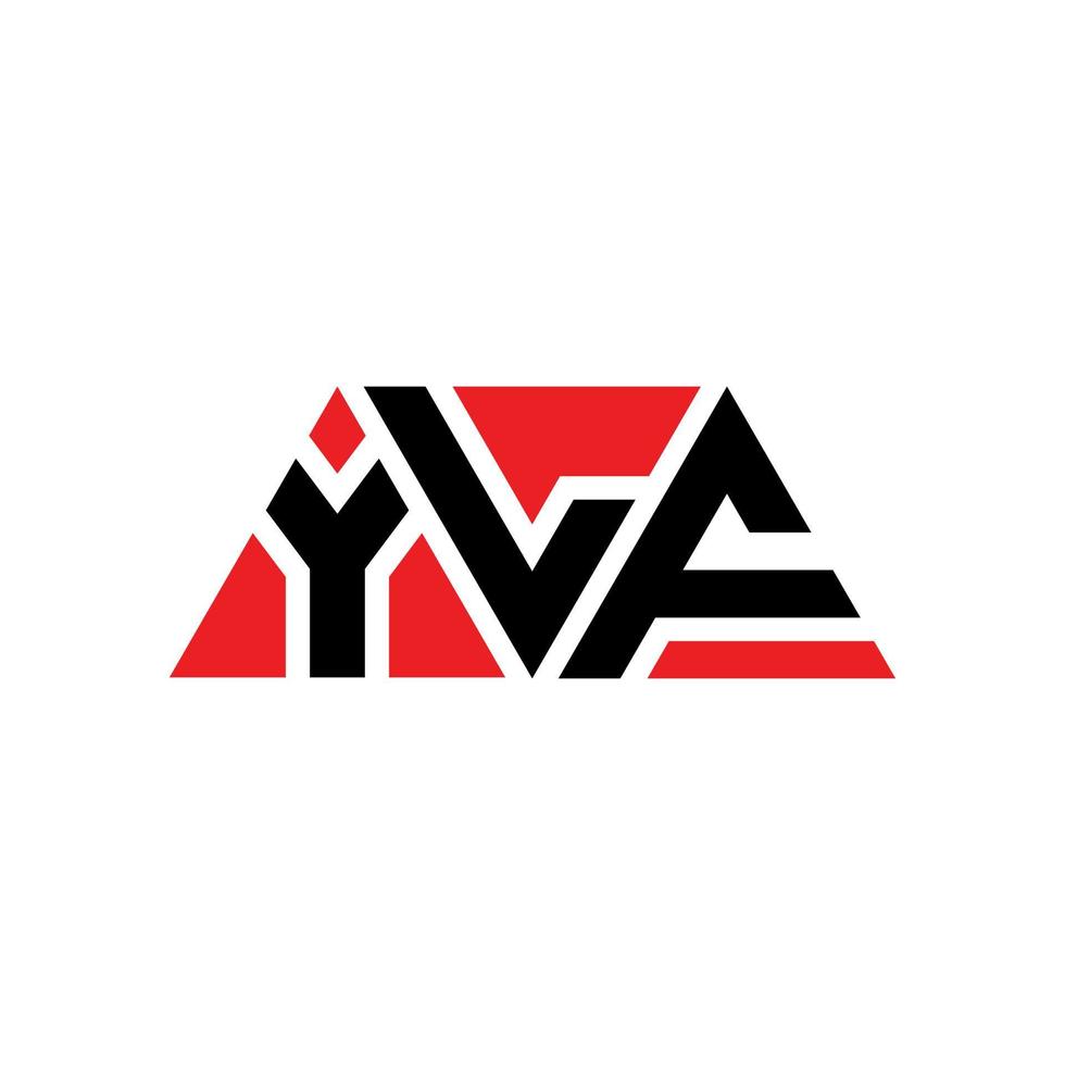 diseño de logotipo de letra de triángulo ylf con forma de triángulo. monograma de diseño de logotipo de triángulo ylf. plantilla de logotipo de vector de triángulo ylf con color rojo. logotipo triangular ylf logotipo simple, elegante y lujoso. ylf