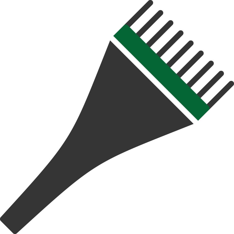 Hair Dye Brush Glyph Two Color vector